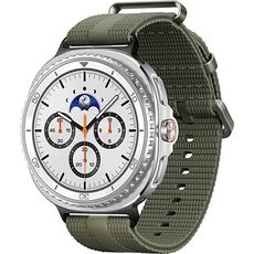 Galaxy Watch8 Classic | 46 мм | White | Athleisure/Green | S/M, Размер: 46 мм, Цвет: White, Тип ремешка: Athleisure, Цвет ремешка: Green, Размер ремешка: S/M, Подключение часов: Bluetooth / Wi-Fi